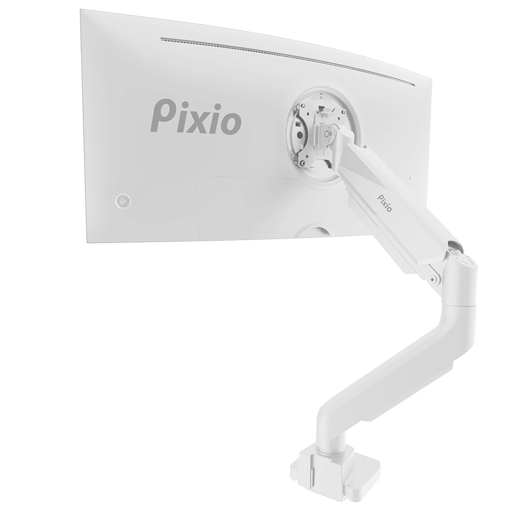 【美品】pixio PS2S Monitor Arm Singleモニターアーム PS2SW シングルモニターアーム / ホワイト | Pixio